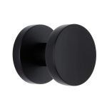 Πόμολα Πόρτας Mε Ροζέτα Μαύρο Ζωγομετάλ 2241