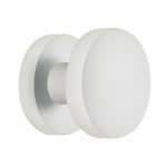 Πόμολα Πόρτας με Ροζέτα Λευκό Ζωγομετάλ 2241