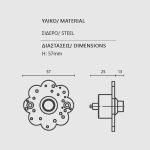 Κουδούνι Ζωγομετάλ Μάυρο 224 - Image 2