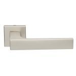 Πόμολα Πόρτας Με Ροζέτα Νίκελ Ματ Ζωγομετάλ 2256