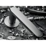 Πόμολα Πόρτας Με Ροζέτα Νίκελ Ματ Ζωγομετάλ 2261