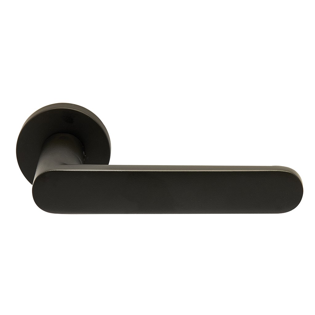 2261bl Πόμολα Πόρτας Με Ροζέτα Μάυρο Ζωγομετάλ 2261 - Image 1