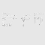 Πόμολα Πόρτας Με Ροζέτα Μάυρο Ζωγομετάλ 2261 - Image 3