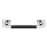 Λαβές Εξώπορτας Ζωγομετάλ Χρώμιο/Μάυρο 2281