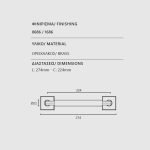 Λαβές Εξώπορτας Ζωγομετάλ Χρώμιο/Μάυρο 2281 - Image 2