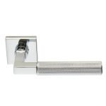 Πόμολα Πόρτας Με Ροζέτα Χρώμιο Ζωγομετάλ 2282