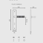 Πόμολα Πόρτας Με Ροζέτα Νίκελ Ματ Ζωγομετάλ 2282 - Image 2