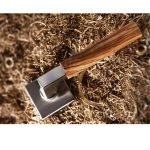 Πόμολα Πόρτας Με Ροζέτα Νίκελ Ματ/Ξύλο Ελιάς Ζωγομετάλ 2284