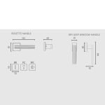 Πόμολα Πόρτας Με Ροζέτα Μπρονζέ Ματ Ζωγομετάλ 2306 - Image 2