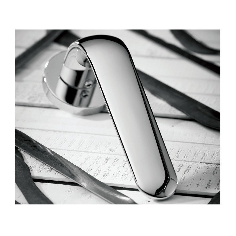 2311 Πόμολα Πόρτας Με Ροζέτα Χρώμιο Ζωγομετάλ 2311 - Image 1