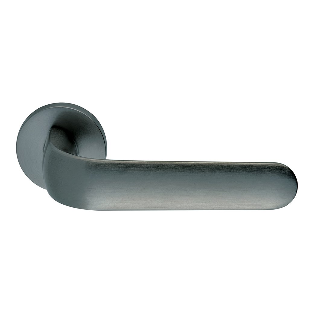 2311blnm Πόμολα Πόρτας Με Ροζέτα Ανθρακί Ζωγομετάλ 2311 - Image 1