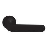 Πόμολα Πόρτας Με Ροζέτα Μαύρο Ζωγομετάλ 2311