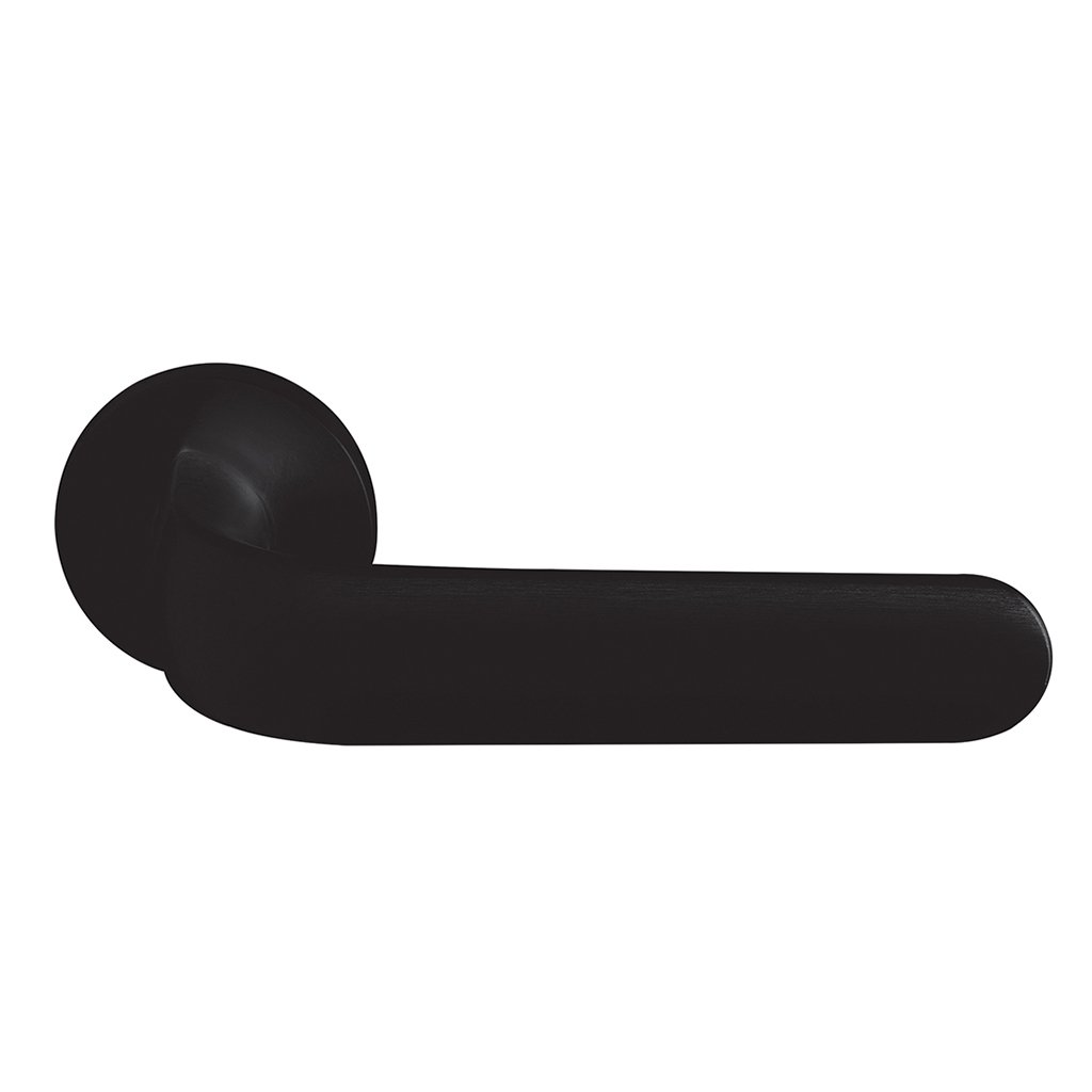 2311bst Πόμολα Πόρτας Με Ροζέτα Μαύρο Ζωγομετάλ 2311 - Image 1