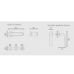 Πόμολα Πόρτας Με Ροζέτα Μαύρο Ζωγομετάλ 2311 - Image 2