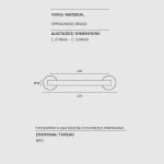 Λαβές Εξώπορτας Ζωγομετάλ Μπρονζέ Ματ 2321 - Image 2