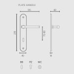 Πόμολα Πόρτας Με Ροζέτα Νίκελ Ματ Ζωγομετάλ 2321 - Image 4