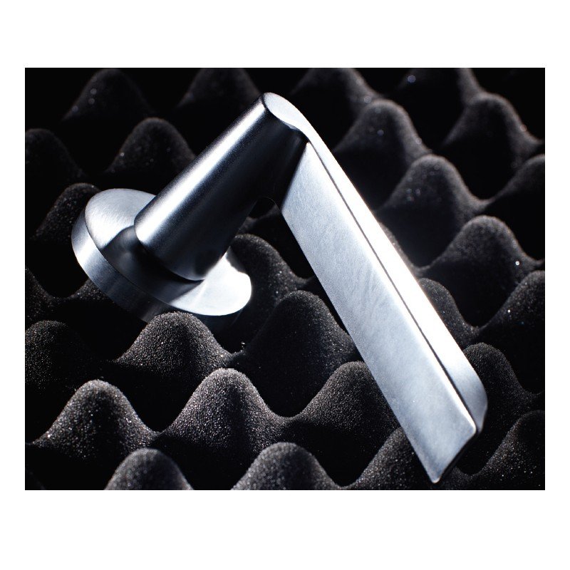 2331 Πόμολα Πόρτας Με Ροζέτα Χρώμιο Ζωγομετάλ 2331 - Image 1