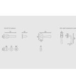 Πόμολα Πόρτας Με Ροζέτα Λευκό Ζωγομετάλ 2361 - Image 2