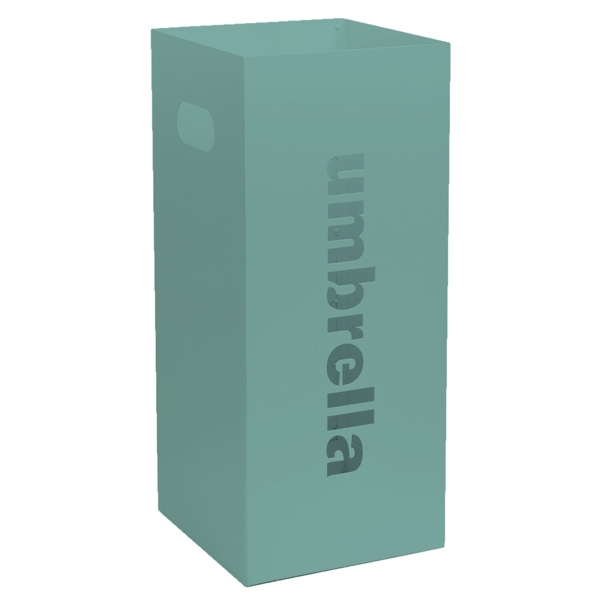 24-913 Ομπρελοθήκη Τετράγωνη – Τιρκουάζ Ματ, Pam & Co, (W)220 x (D)220 x (H)500mm, 24-913 - Image 1