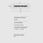 Λαβές Εξώπορτας Ζωγομετάλ Μπρονζέ Ματ 2411 - Image 2