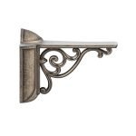 Roline 249 Βάση Κρυστάλλων από Ζάμακ Old Silver 120x95mm