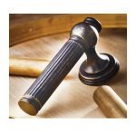 Πόμολα Πόρτας Με Ροζέτα Νίκελ Αντικέ Ζωγομετάλ 2501