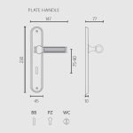 Πόμολα Πόρτας Με Ροζέτα Νίκελ Αντικέ Ζωγομετάλ 2501 - Image 4