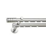 Σιδηρόδρομος Διπλός Χωρίς Κρίκους S17 Φ25 Inox Γυαλιστερό ILIOS by Anartisi