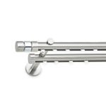 Σιδηρόδρομος Διπλός Χωρίς Κρίκους S1 Φ25 Inox Γυαλιστερό ILIOS by Anartisi