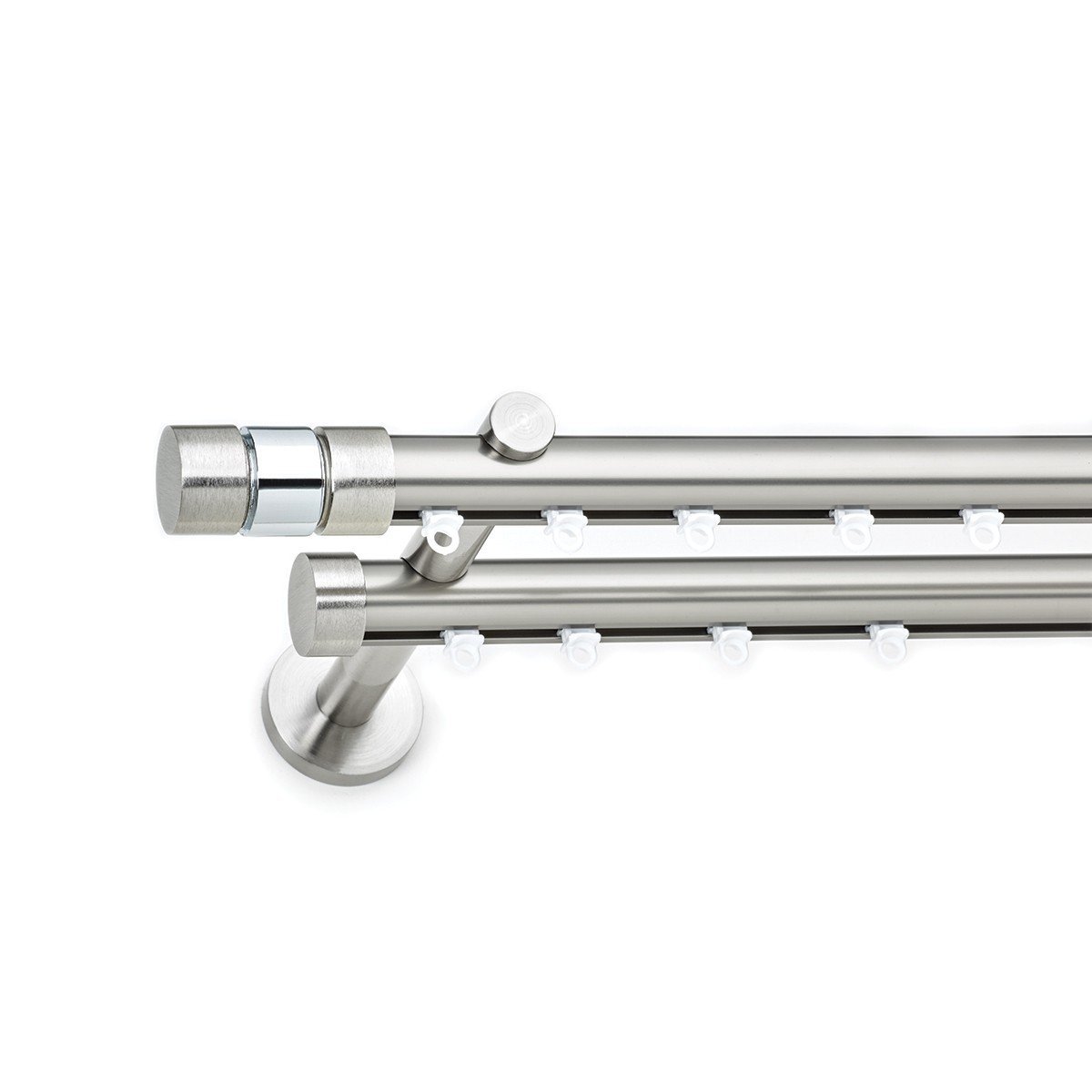 25423 Σιδηρόδρομος Διπλός Χωρίς Κρίκους S1 Φ25 Inox Γυαλιστερό ILIOS by Anartisi - Image 1