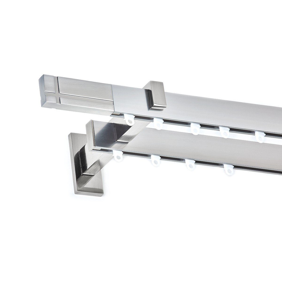 25499 Σιδηρόδρομος Διπλός Χωρίς Κρίκους Inox Γυαλιστερό CHICAGO by Anartisi - Image 1