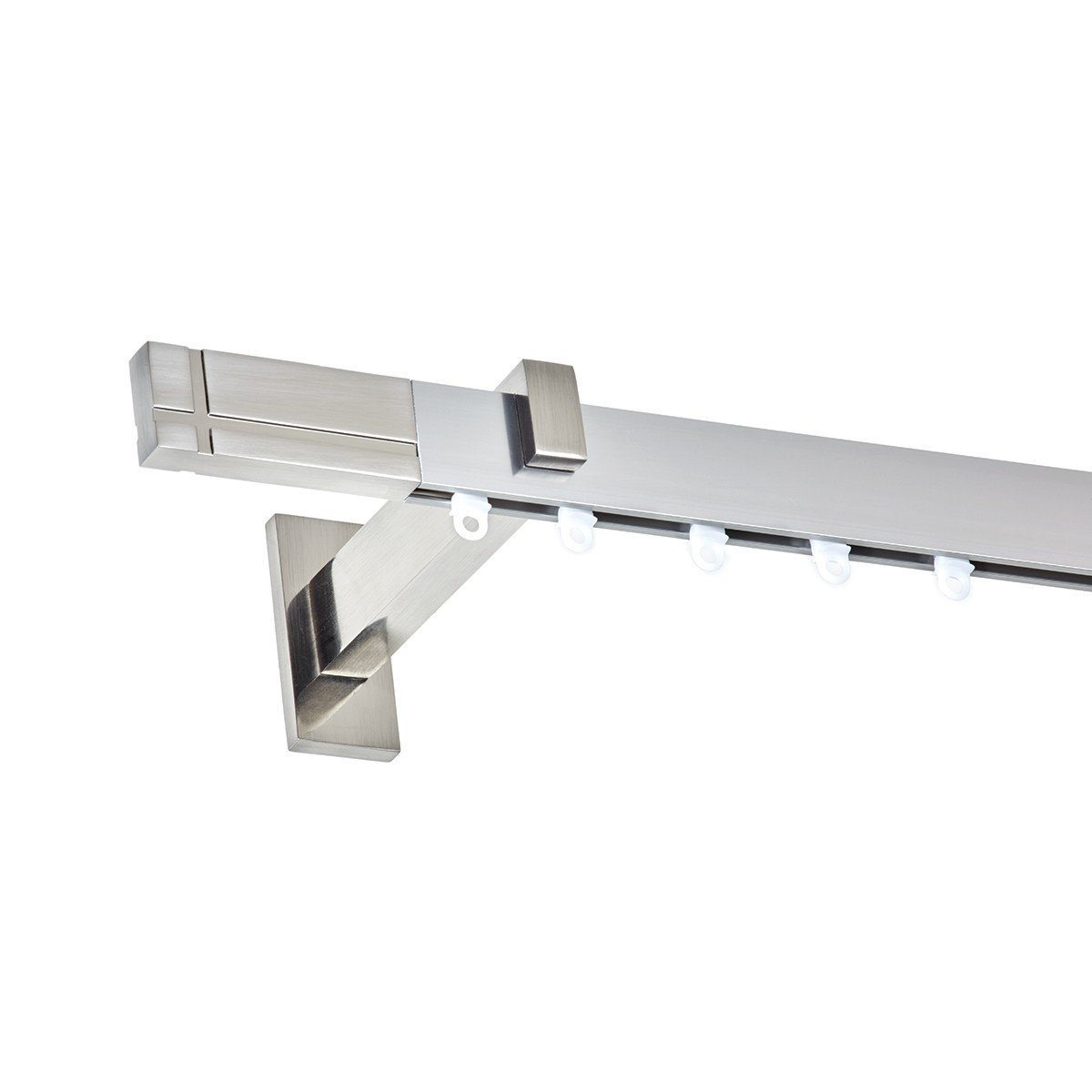 25501 Σιδηρόδρομος Μονός Χωρίς Κρίκους Inox Γυαλιστερό CHICAGO by Anartisi - Image 1