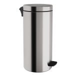 Χαρτοδοχείο 25Lit, Soft Close, No Inner Bucket – Matt Inox, Pam & Co, Ø25 x H55 (cm), 2553-011