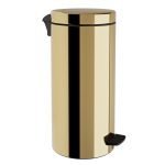 Χαρτοδοχείο 25Lit, Soft Close, No Inner Bucket – Gold, Pam & Co, Ø25 x H55 (cm), 2553-024