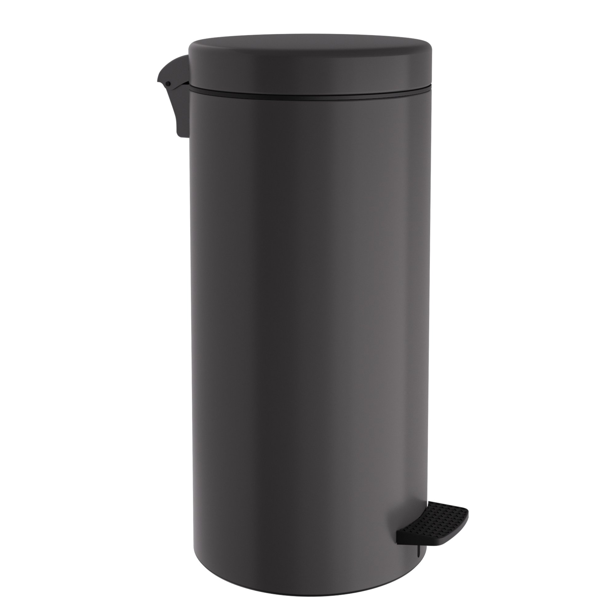 2553-113 Χαρτοδοχείο 25Lit, Soft Close, No Inner Bucket – Matt Anthracite, Pam & Co, Ø25 x H55 (cm), 2553-113 - Image 1