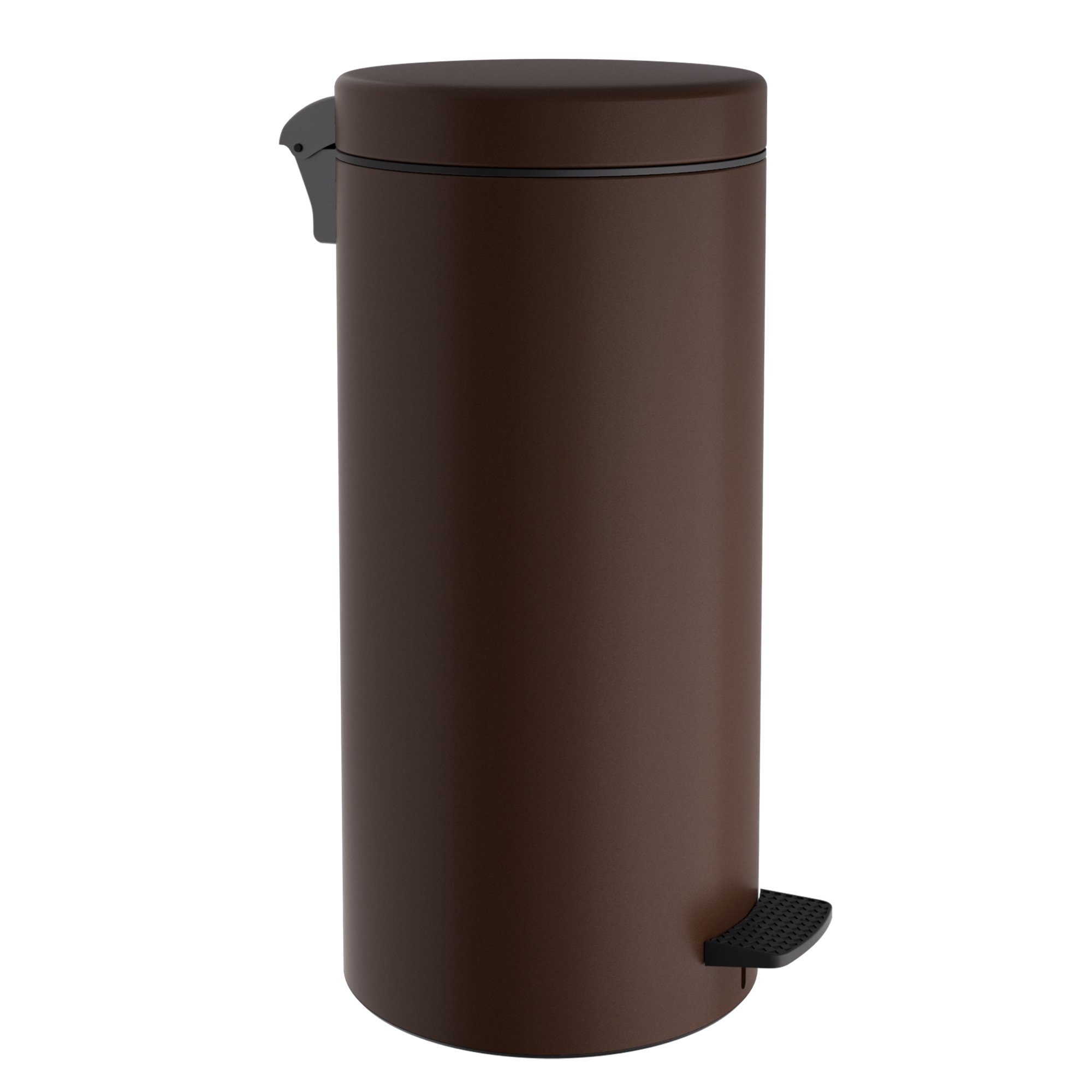 2553-943 Χαρτοδοχείο 25Lit, Soft Close, No Inner Bucket – Matt Wenge, Pam & Co, Ø25 x H55 (cm), 2553-943 - Image 1