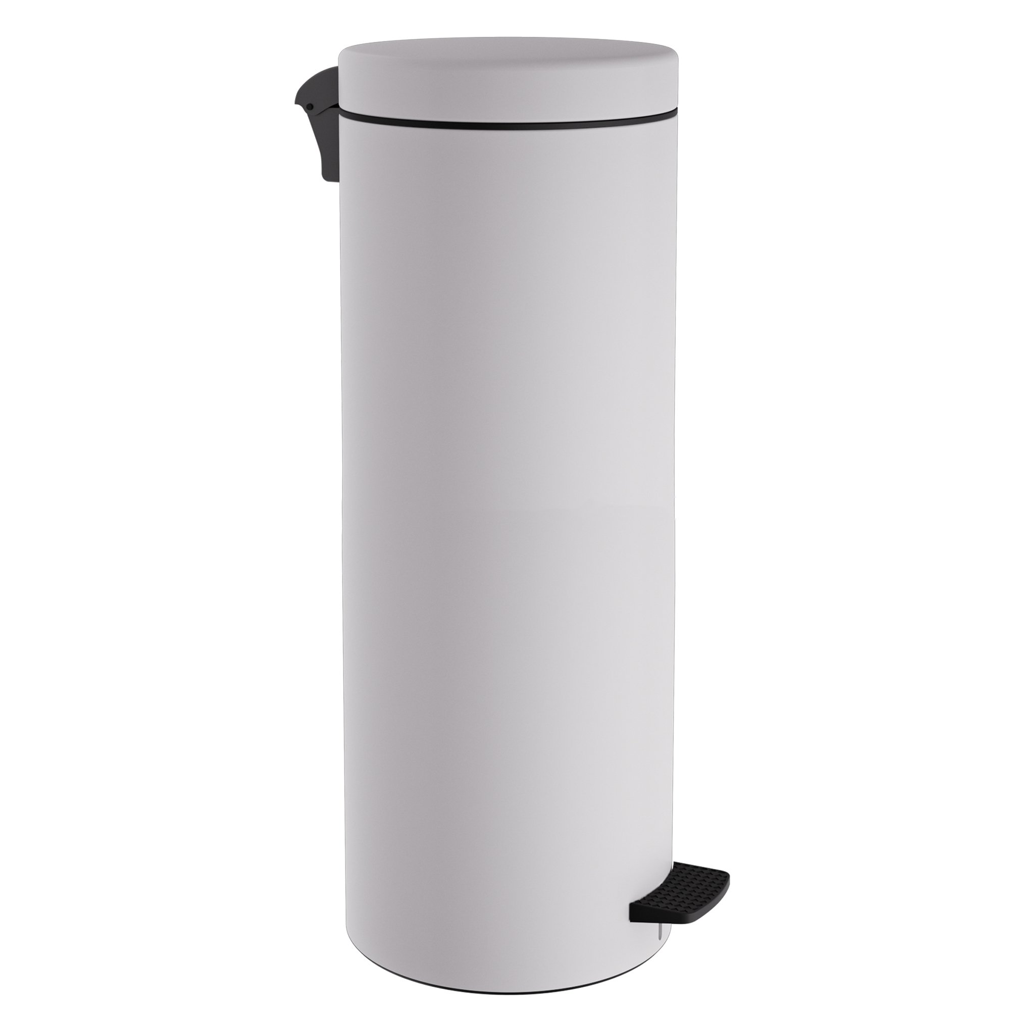 2565-033 Χαρτοδοχείο 30Lit Soft Close – Matt White, Pam & Co, Ø25 x H65 (cm), 2565-033 - Image 1