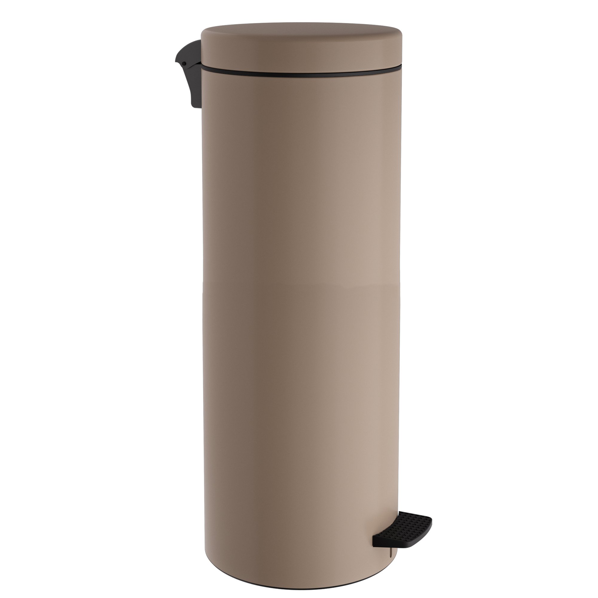 2565-103 Χαρτοδοχείο 30Lit Soft Close – Matt Beige, Pam & Co, Ø25 x H65 (cm), 2565-103 - Image 1