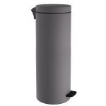 Χαρτοδοχείο 30Lit Soft Close – Matt Concrete Grey, Pam & Co, Ø25 x H65 (cm), 2565-163