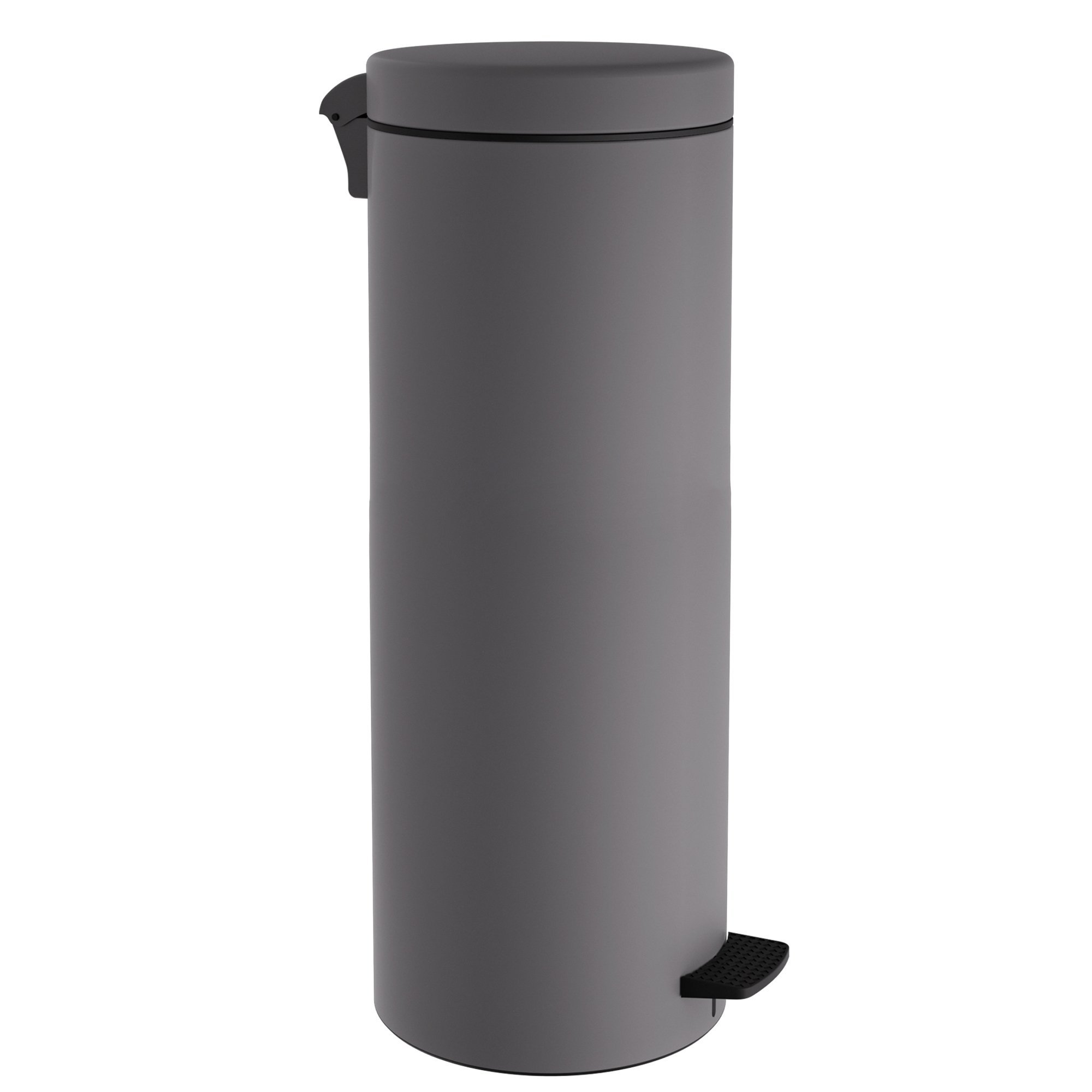 2565-163 Χαρτοδοχείο 30Lit Soft Close – Matt Concrete Grey, Pam & Co, Ø25 x H65 (cm), 2565-163 - Image 1