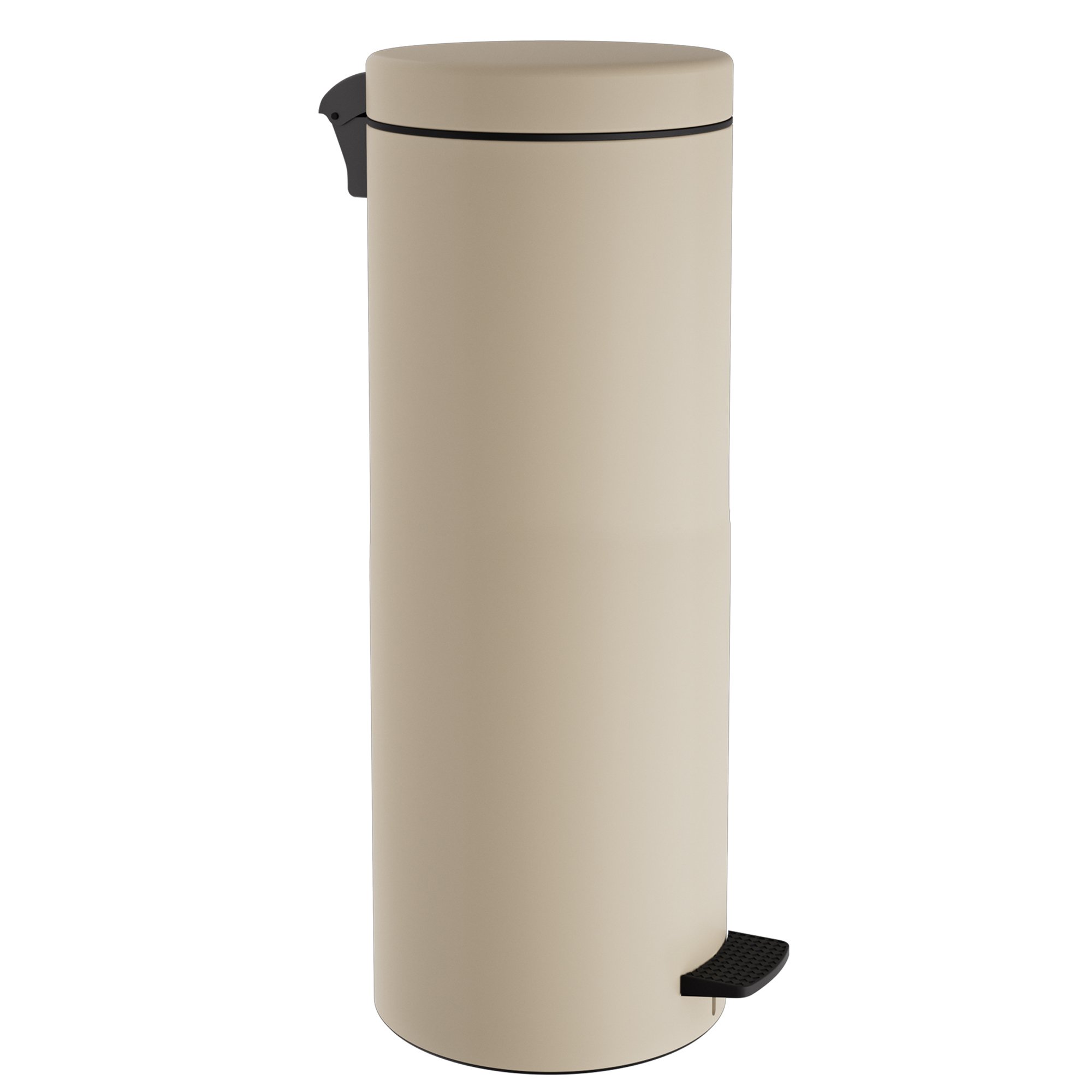 2565-703 Χαρτοδοχείο 30Lit Soft Close – Matt Ivory, Pam & Co, Ø25 x H65 (cm), 2565-703 - Image 1