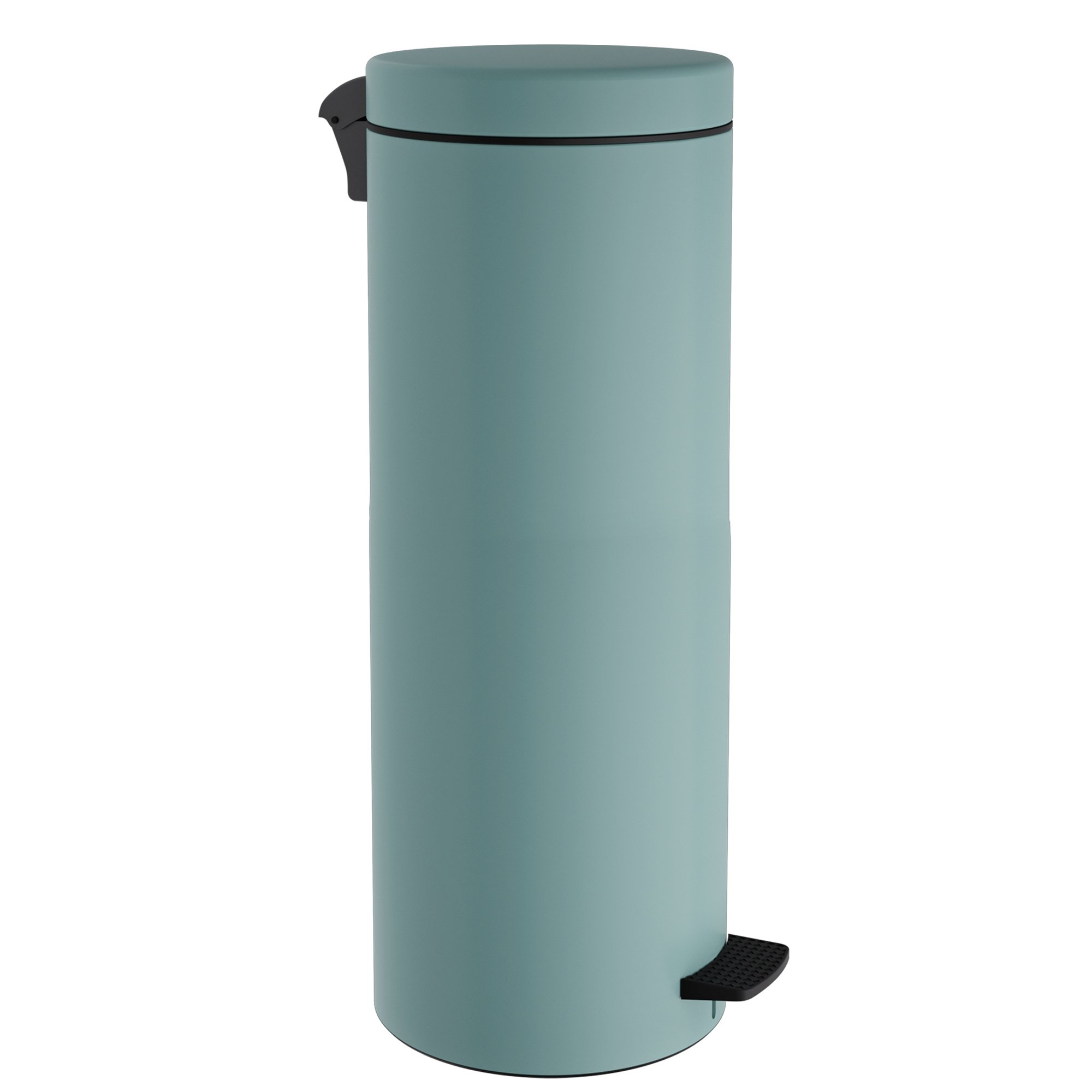 2565-913 Χαρτοδοχείο 30Lit Soft Close – Matt Turquoise, Pam & Co, Ø25 x H65 (cm), 2565-913 - Image 1