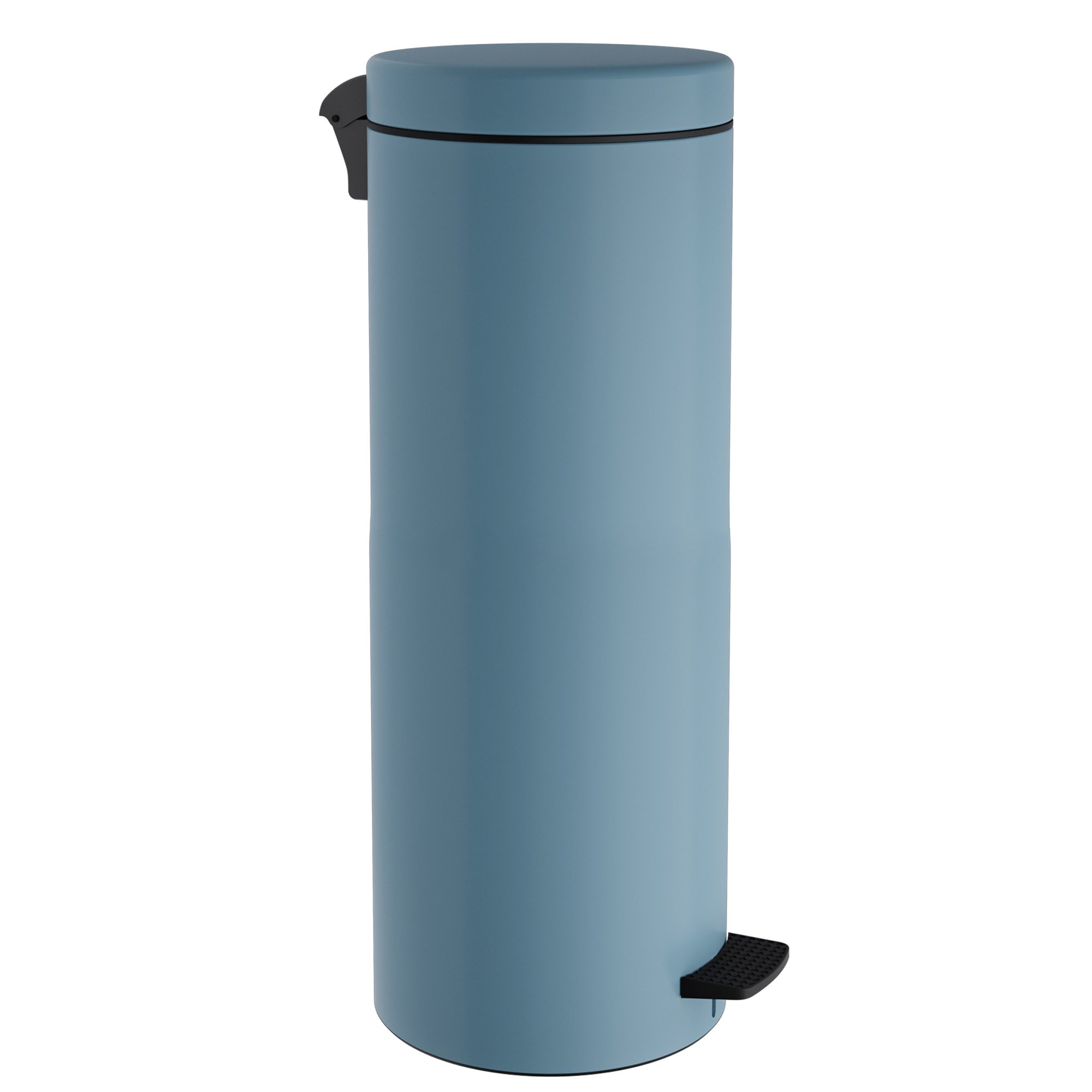 2565-923 Χαρτοδοχείο 30Lit Soft Close – Matt Ciel, Pam & Co, Ø25 x H65 (cm), 2565-923 - Image 1
