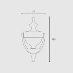 Ρόπτρο εξώπορτας Ορο Ματ/Ορο Ζωγομετάλ 258 - Image 2