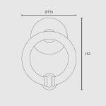 Ρόπτρο εξώπορτας Ορο Ματ/Ορο Ζωγομετάλ 259 - Image 2