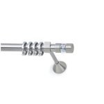 Μεταλλικό Κουρτινόξυλο Νίκελ Ματ Φ25