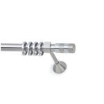 Μεταλλικό Κουρτινόξυλο Νίκελ Ματ Φ25