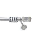 Μεταλλικό Κουρτινόξυλο Νίκελ Ματ Φ25