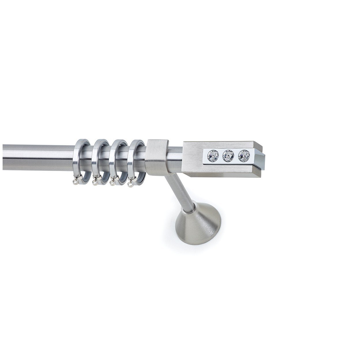 26120 copy Μεταλλικό Κουρτινόξυλο Νίκελ Ματ Φ25 - Image 1