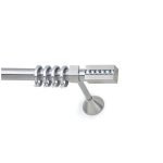 Μεταλλικό Κουρτινόξυλο Νίκελ Ματ Φ25